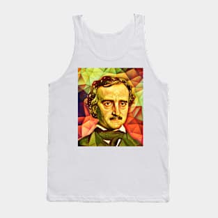 Edgar Allan Poe Snow Portrait | Edgar Allan Poe Artwork 9 Tank Top